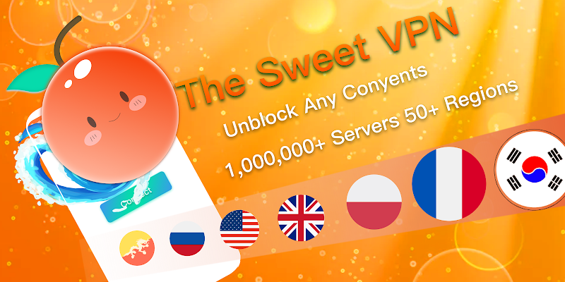 Sweet VPN ဖန်သားပြင်ဓာတ်ပုံ 2