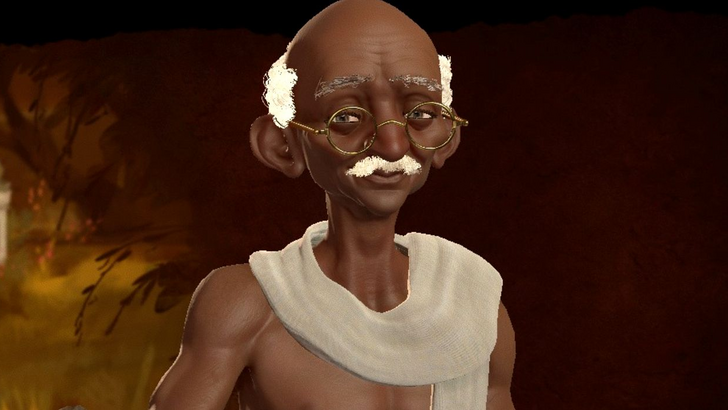 Civ 7 zal Gandhi niet hebben om nucleair te gaan, maar heeft hij ooit?