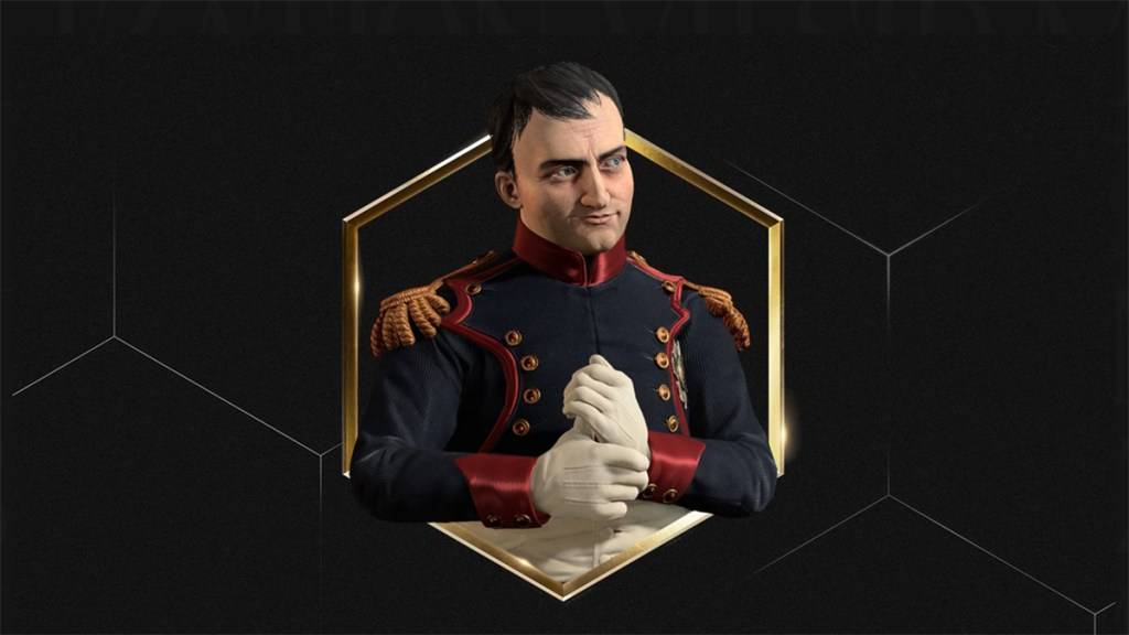 Une image de l'empereur Napoléon Persona dans Civilization 7 dans le cadre d'un guide sur la façon de le déverrouiller dans le jeu.