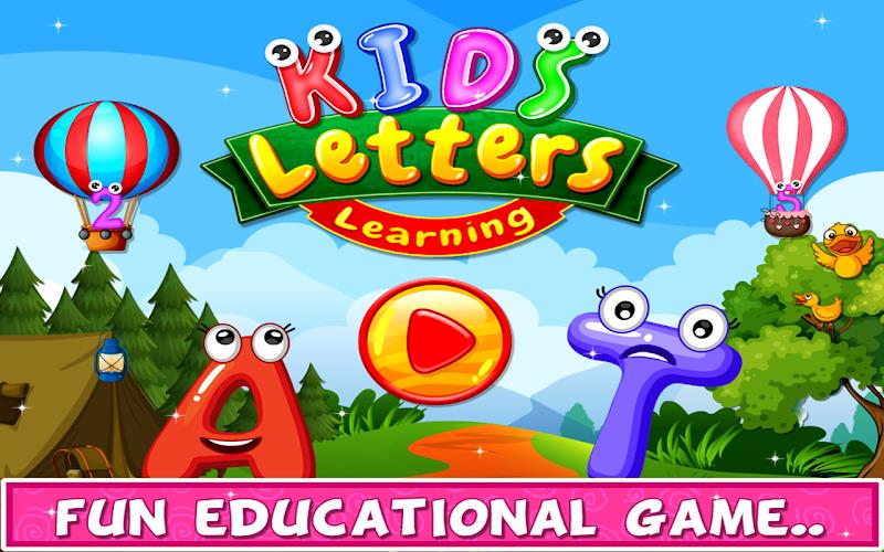 Kids Letters Learning Game Ảnh chụp màn hình 0