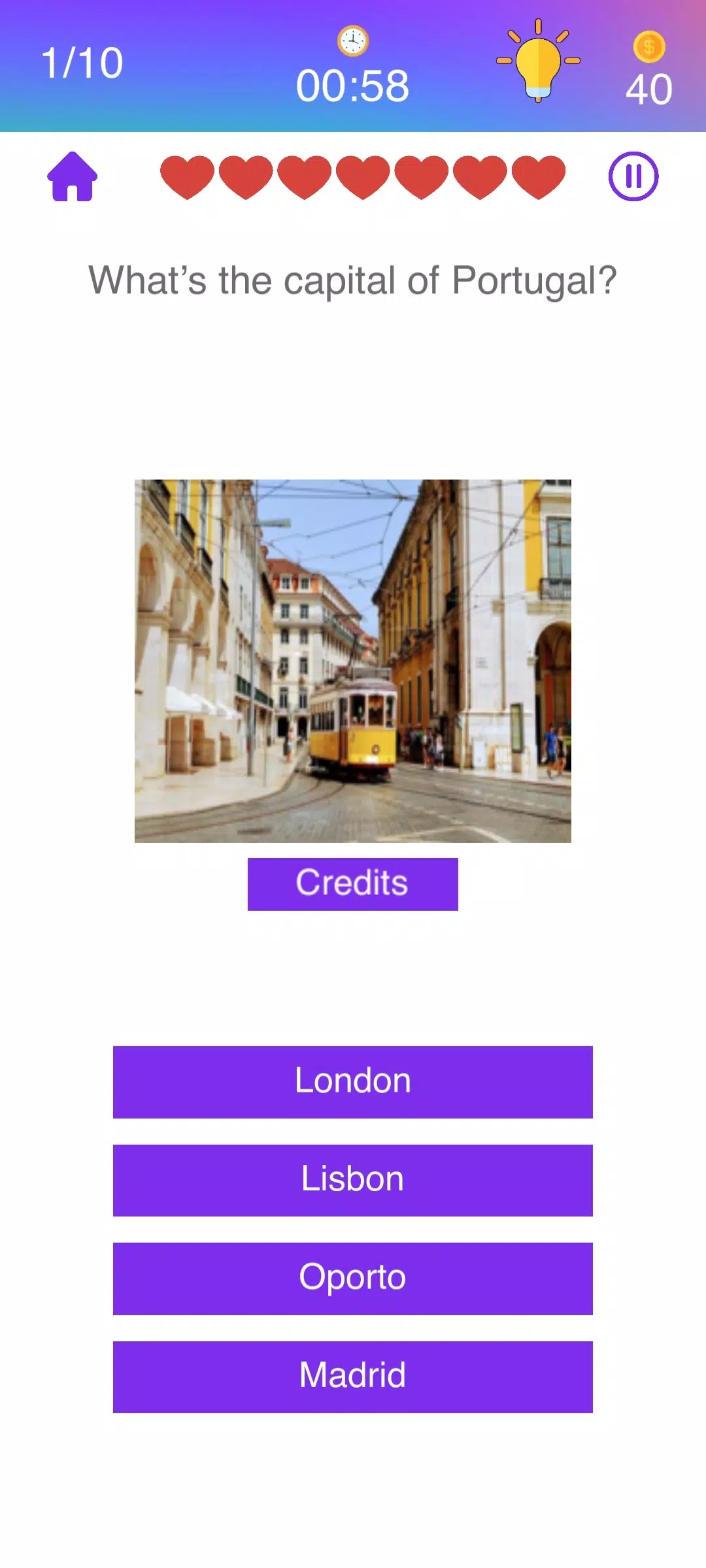 Portuguese Quiz Capture d'écran 1