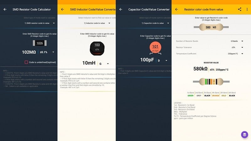 ElectroCalc 스크린샷 1