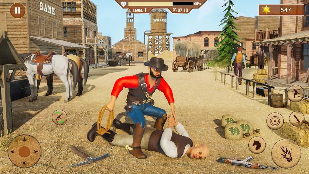 West Cowboy Shooting Games 3D Capture d'écran 1