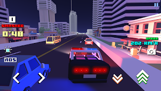 Blocky Car Racer - racing game Captura de tela 1