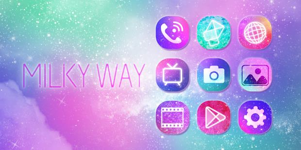 Milky Way GO Launcher Theme Screenshot 0