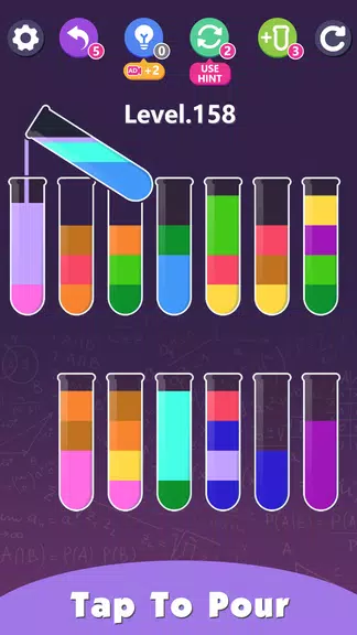Water Sort Puzzle: Color Sort Captura de pantalla 2