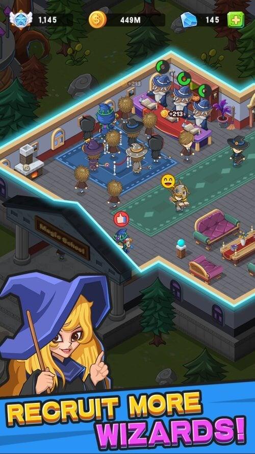 Idle Wizard College Ảnh chụp màn hình 3