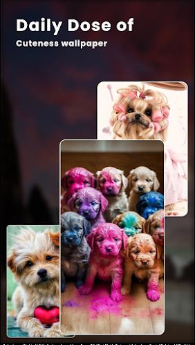 Puppy Love: Cute Dog Wallpaper ภาพหน้าจอ 3