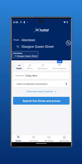 ScotRail Train Times & Tickets Screenshot 0