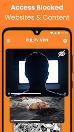 Pulpy VPN Unlimited VPN Proxy 스크린샷 1