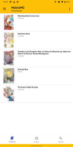 MobileMD - Mangadex client Schermafbeelding 0