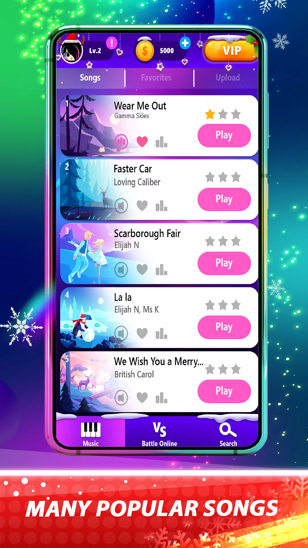 Color Tiles - Vocal Piano Game 스크린샷 2