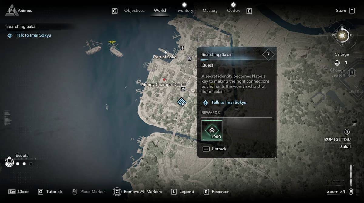 Assassin's Creed Shadows Imai Sokyu Location