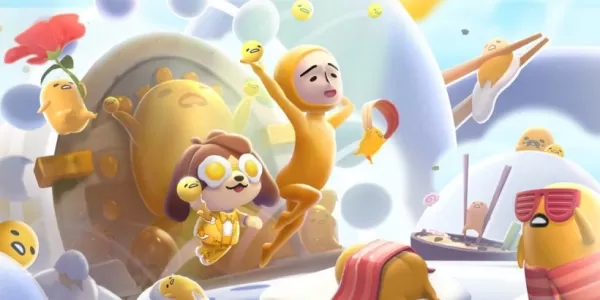 Gudetama သည် Hello Kitty ၏ Meh Adv စွန့်စားခန်းတွင်ချစ်ကြည်ရေးကျွန်းကိုလွှဲပြောင်းယူသည်