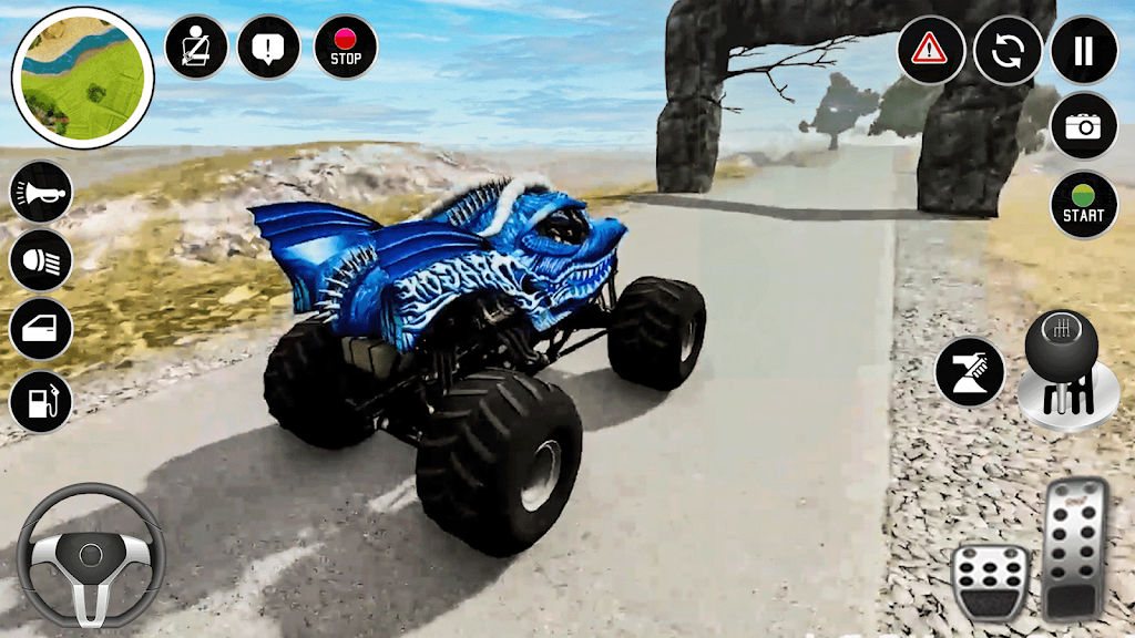 Real Monster Truck Game 3D ဖန်သားပြင်ဓာတ်ပုံ 0