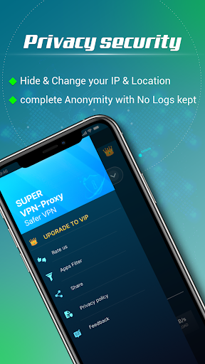 Super VPN Proxy - Safer VPN Schermafbeelding 3