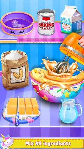 Unicorn Cake Maker-Bakery Game Screenshot 1