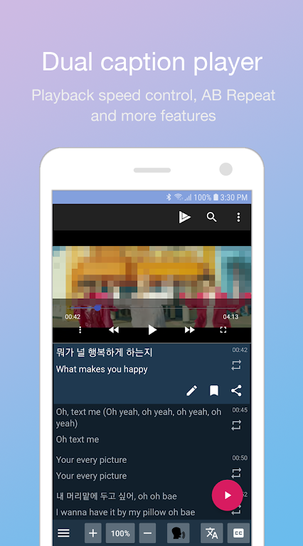 LingoTube  dual caption player Screenshot 0