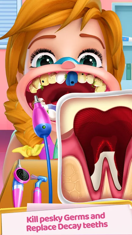 Crazy Dentist Fun Doctor Games Ekran Görüntüsü 2