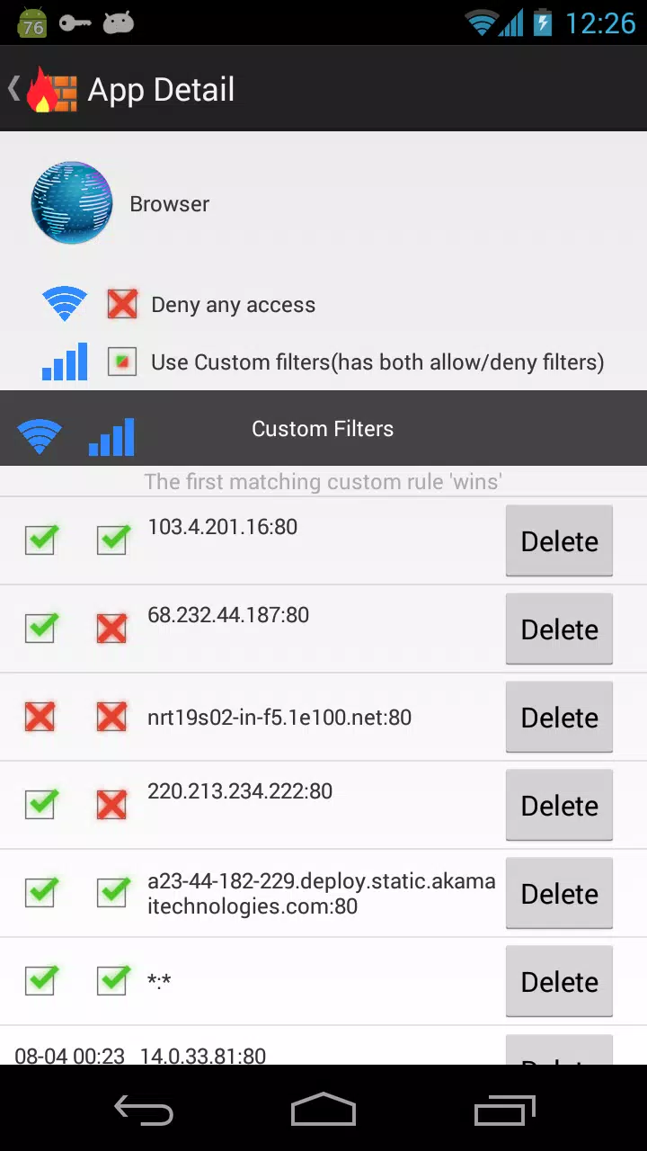 NoRoot Firewall Captura de tela 1