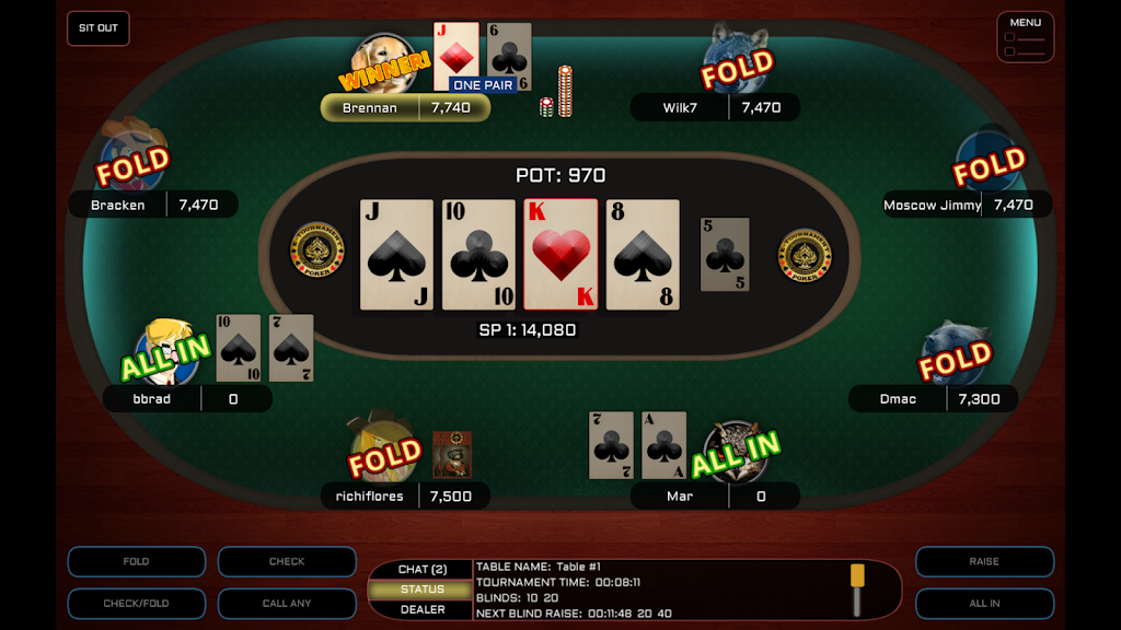 E-Tournament Poker ဖန်သားပြင်ဓာတ်ပုံ 0