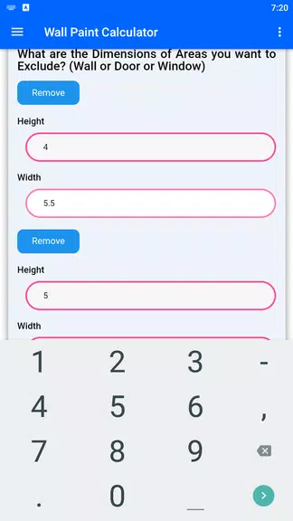 Wall Paint Calculator Ekran Görüntüsü 3