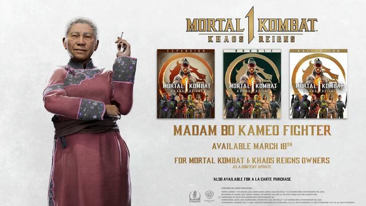 Mortal Kombat 1 Feisty Old Lady Madame Bo se joint en tant que dernier combattant de Kameo