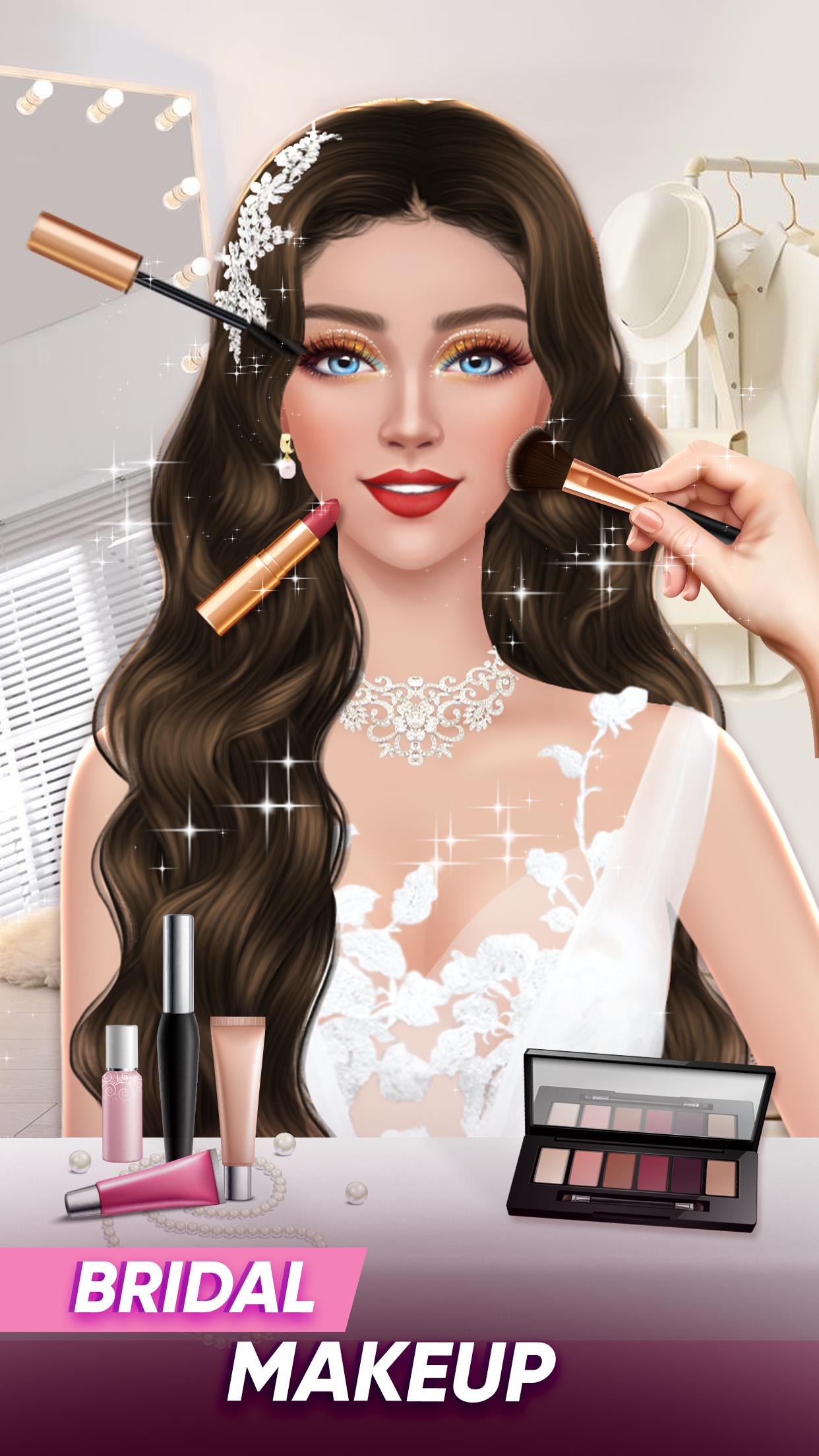 Wedding Dress Up Bridal Makeup Captura de pantalla 1