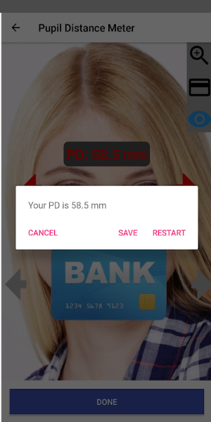 Schermata Pupil Distance Meter 2