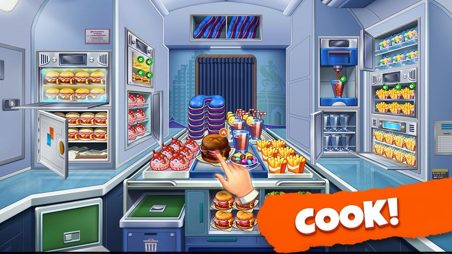 Airplane Cooking - Chef Game Ekran Görüntüsü 1