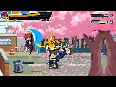 River Retro Scott Pilgrim Rival Double Streets Fight