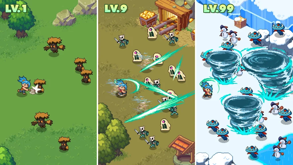 Guardian War: Pixel Rumble RPG Скриншот 2