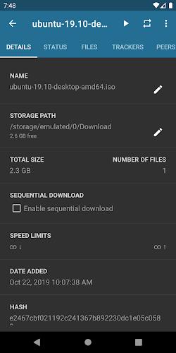 Flud - Torrent Downloader स्क्रीनशॉट 3