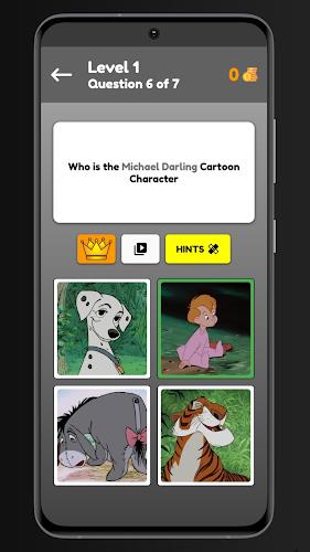 Guess Cartoon Character Quiz Schermafbeelding 1