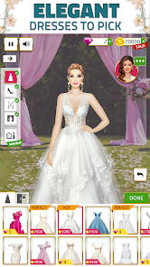 Super Wedding Dress Up Stylist Mod Tangkapan skrin 0