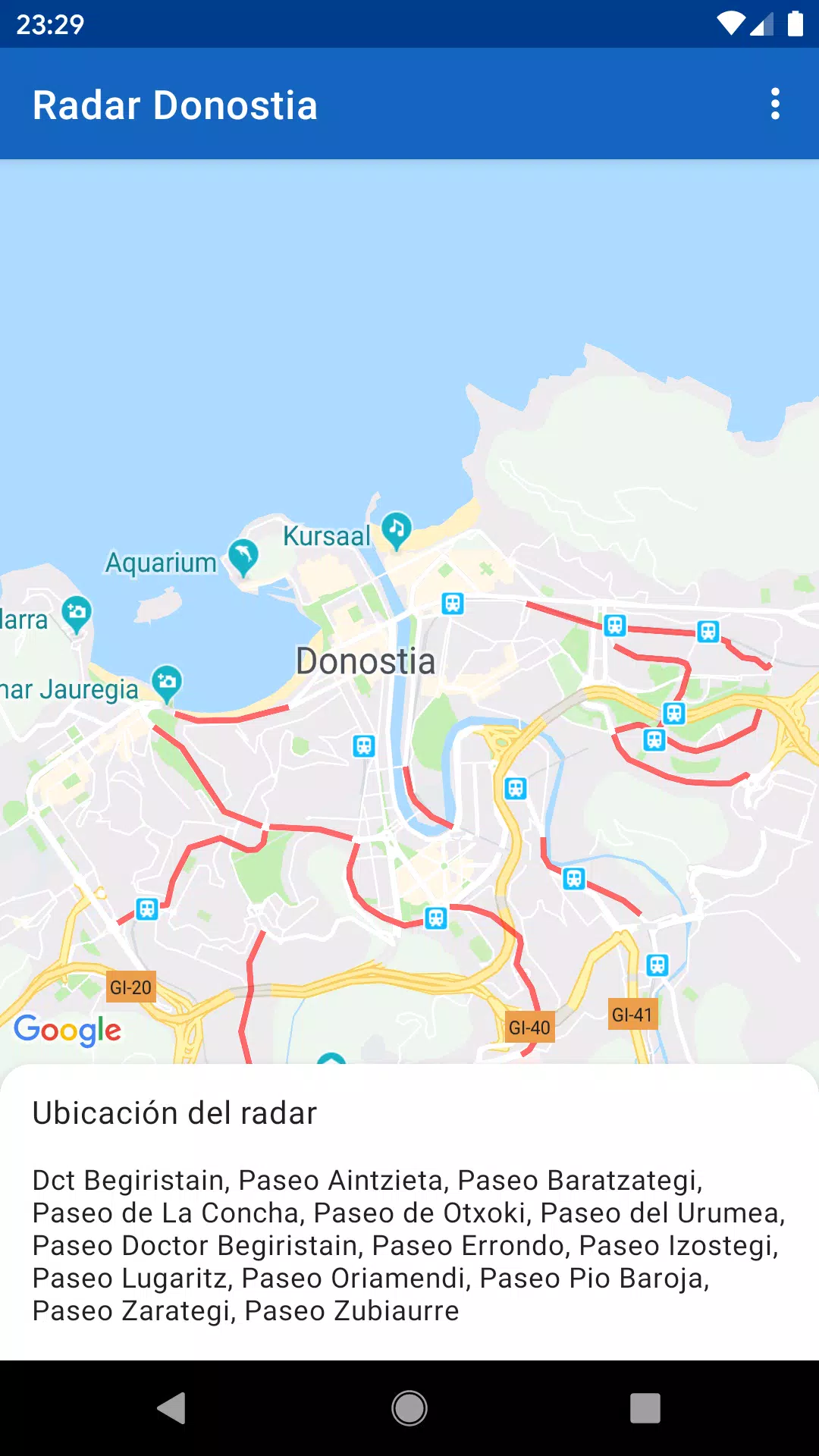 Radar Donostia Tangkapan skrin 0