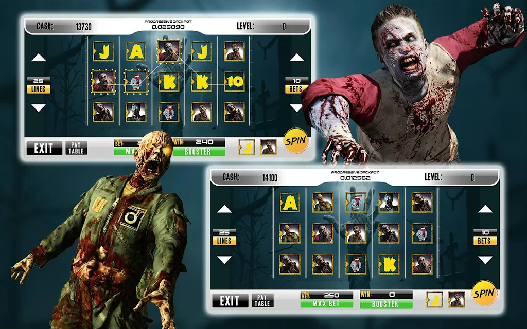 Casino Walking Zombie Slots Machine Zrzut ekranu 3