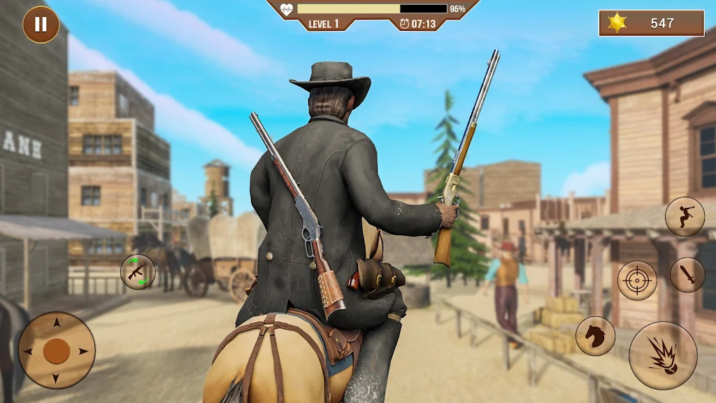 West Cowboy Shooting Games 3D スクリーンショット 0