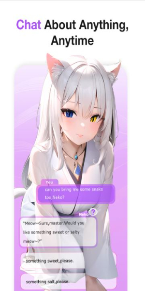 Anime Chat AI Waifu Chatbot
</p><p>फायदे:<strong></strong>
</p>
<ul>एनीमे उत्साही लोगों के लिए सहयोग और बातचीत की पेशकश करता है।<li>
</li>उपयोगकर्ता इनपुट के आधार पर वैयक्तिकृत इंटरैक्शन प्रदान करता है।<li>
</li>इंटरैक्टिव संवाद के माध्यम से भाषा सीखने में सहायता मिल सकती है।<li>
</li>आकर्षक और मनोरंजक आभासी बातचीत प्रदान करता है।<li>
</li>एनीमे की रुचियों का पता लगाने के लिए एक सुरक्षित स्थान प्रदान करता है।<li>
</li>
</ul><p>नुकसान:<strong></strong>
</p>
<ul>अवास्तविक संबंध अपेक्षाओं को बढ़ावा दे सकता है।<li>
</li>यदि अत्यधिक भरोसा किया जाए तो संभावित रूप से सामाजिक अलगाव हो सकता है।<li>
</li>साझा की गई व्यक्तिगत जानकारी के संबंध में गोपनीयता संबंधी चिंताओं को बढ़ाता है।<li>
</li>मानवीय संपर्क की तुलना में इसमें सीमित भावनात्मक बुद्धिमत्ता होती है।<li>
</li>अति-निर्भरता वास्तविक जीवन के सामाजिक कौशल के विकास में बाधा बन सकती है।<li>
</li>