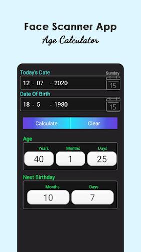 Face Scanner - Age Calculator Captura de tela 1