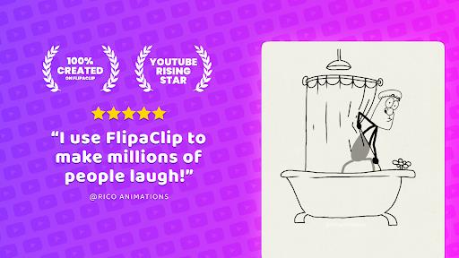 FlipaClip - Cartoon animation ဖန်သားပြင်ဓာတ်ပုံ 0