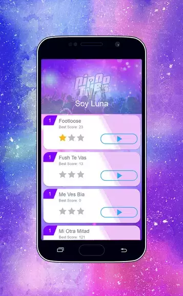 Piano Tiles - Soy Luna Girls Game スクリーンショット 1