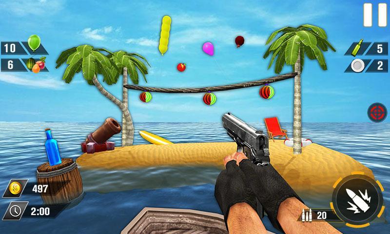 Bottle Gun Shooter Game Скриншот 3