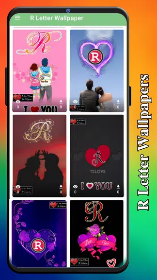 R Letter Wallpaper - Photos Скриншот 1