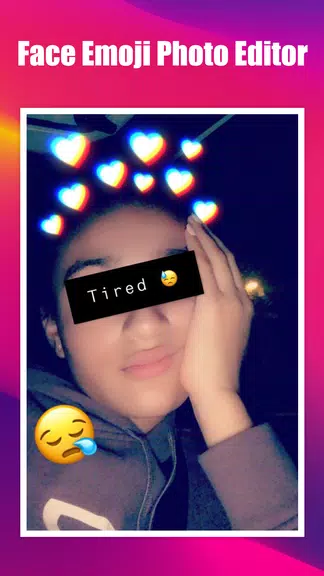 Face Emoji Photo Editor Capture d'écran 1