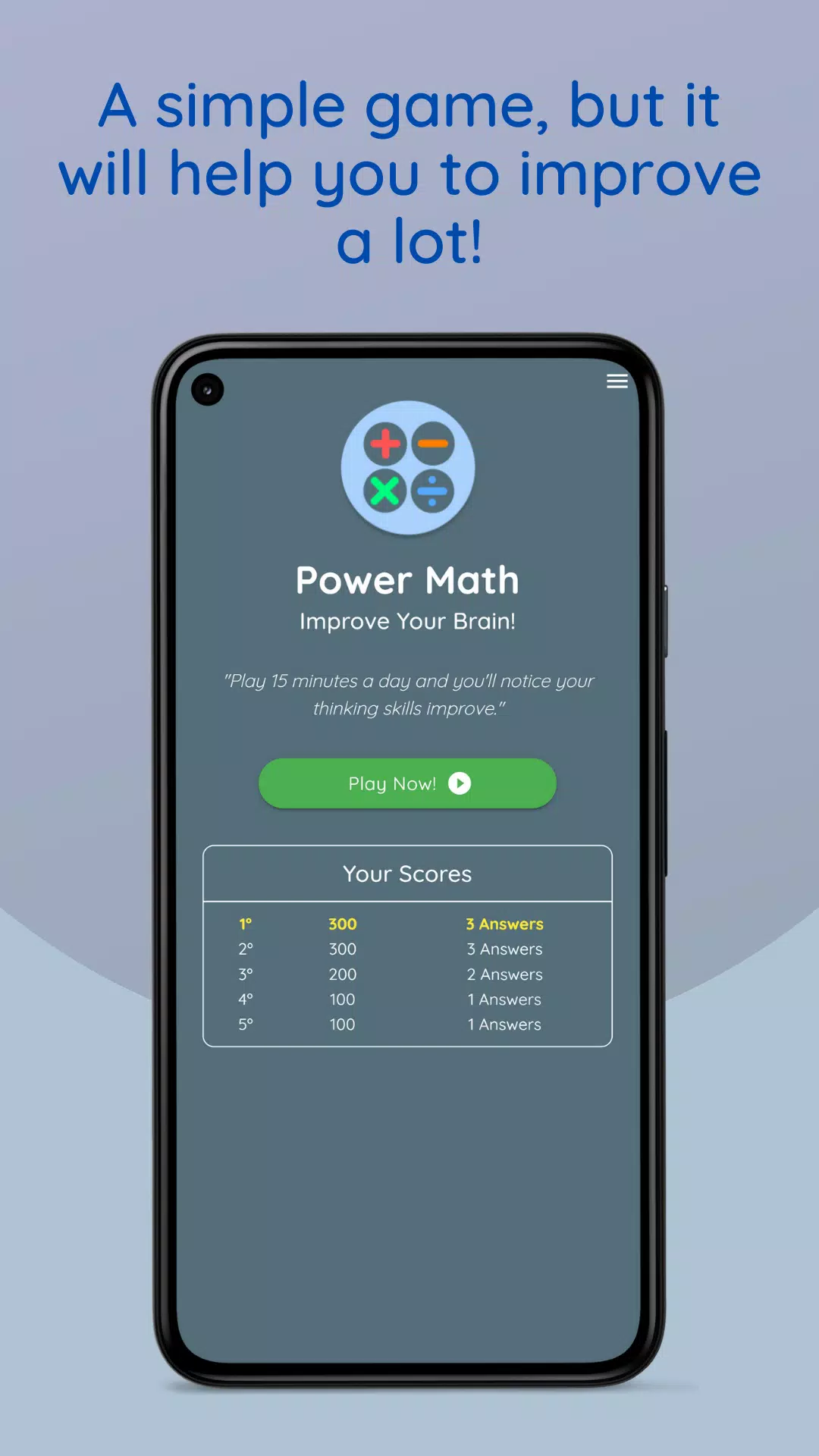 Math Games: Power Brain 螢幕截圖 0