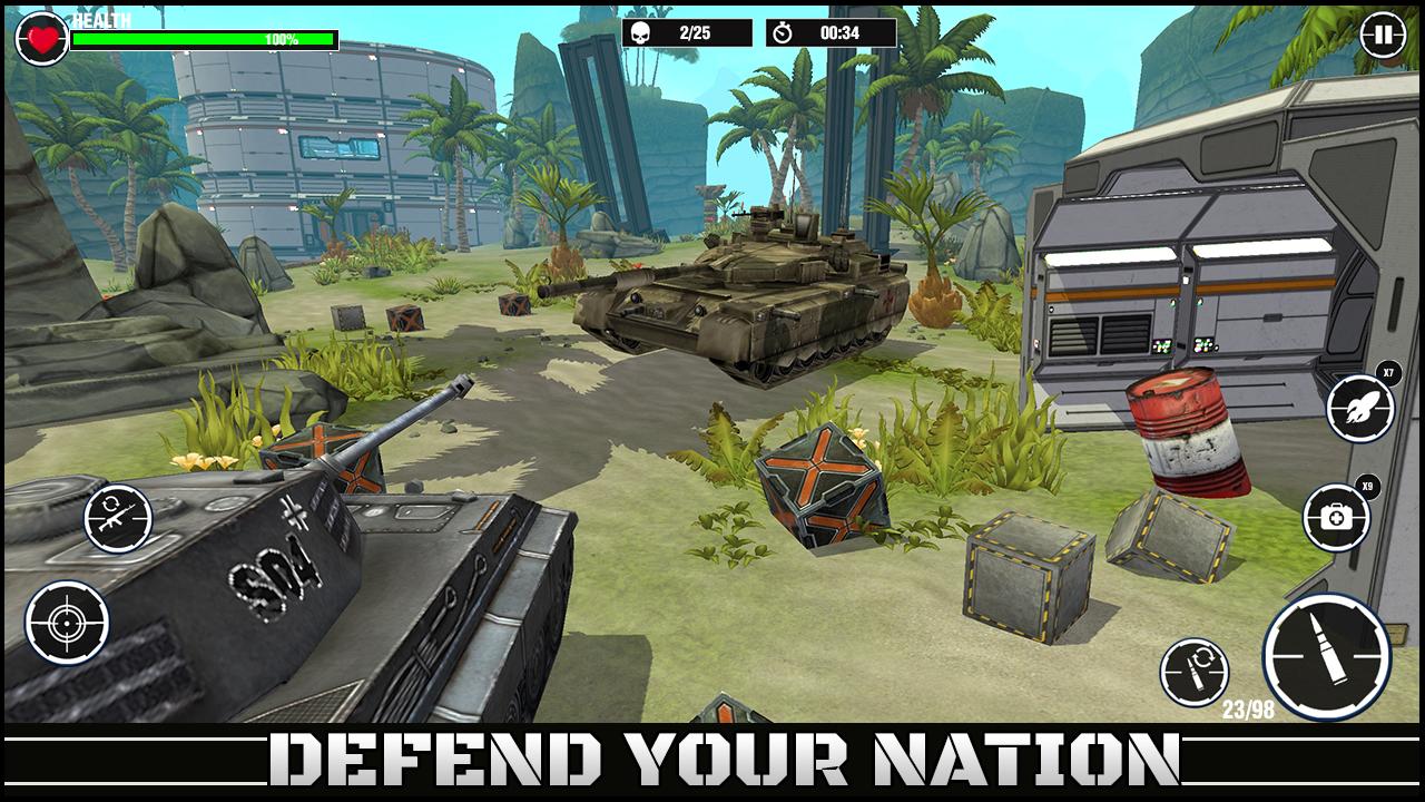 World War Army: Tank War Games Captura de pantalla 2