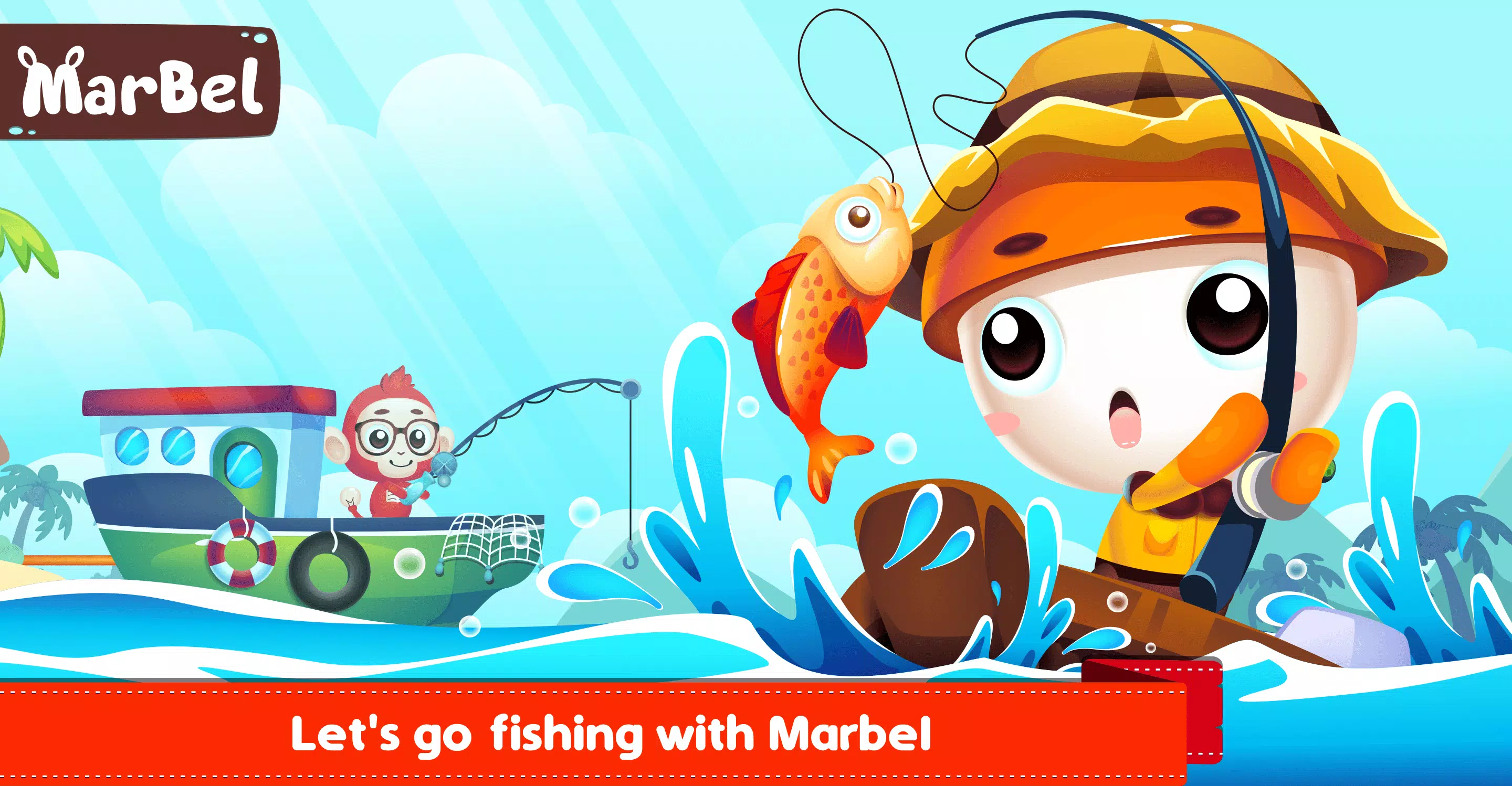 Marbel Fishing - Kids Games Captura de tela 0