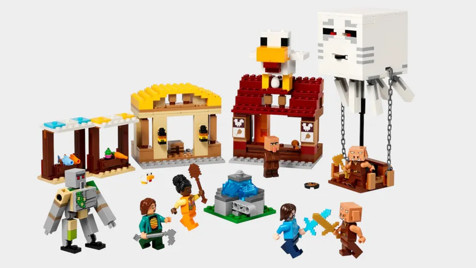 Lego Minecraft电影Ghast Balloon Village攻击套装