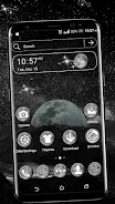 Moon Galaxy Theme Launcher स्क्रीनशॉट 0